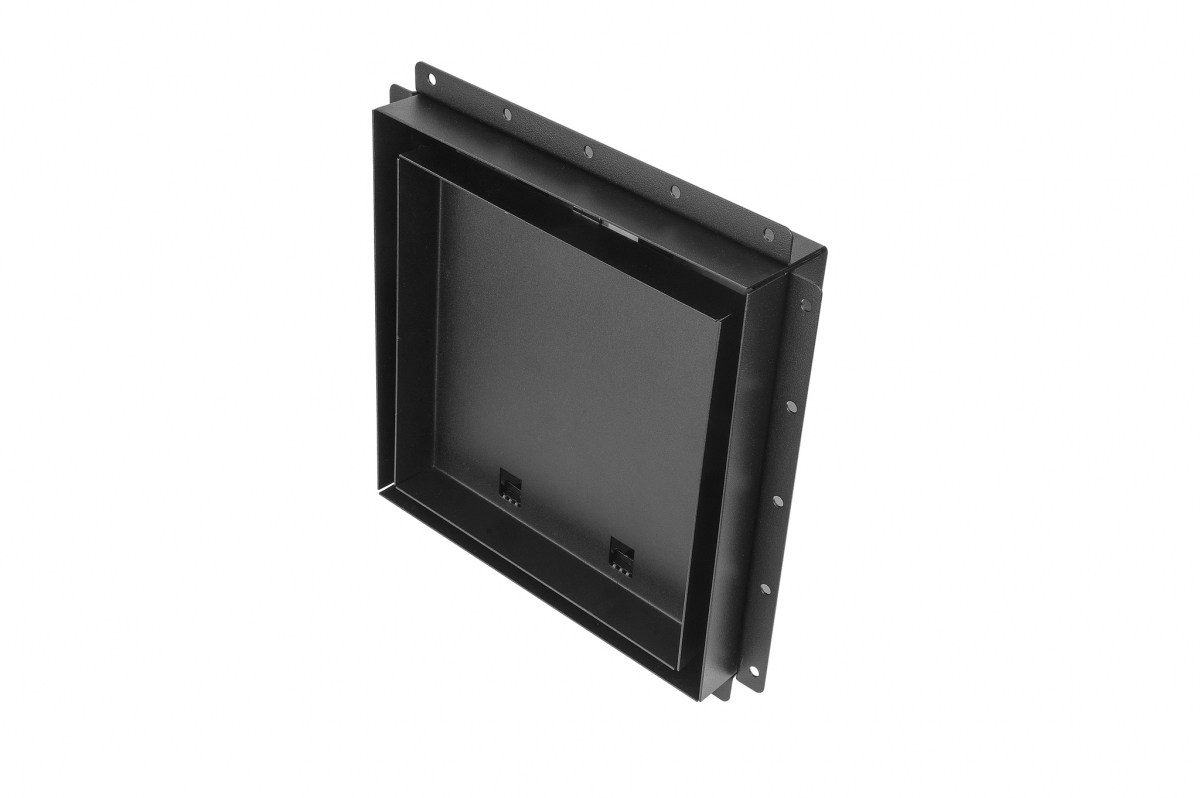 Теневой диффузор под плитку FoZa 237х237 с вентилятором на шарикоподшипнике 125СНК, обратный клапан, таймер+датчик влажности, черная, d125мм